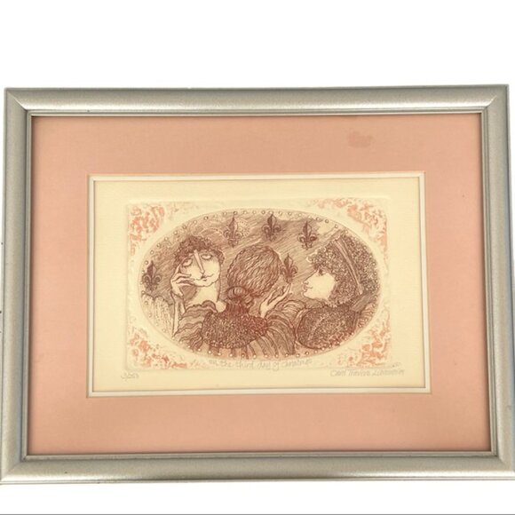 Carol Travers Lummus Original Signed & Numbered Artwork  3/250 Etching Painting - Picture 11 of 12